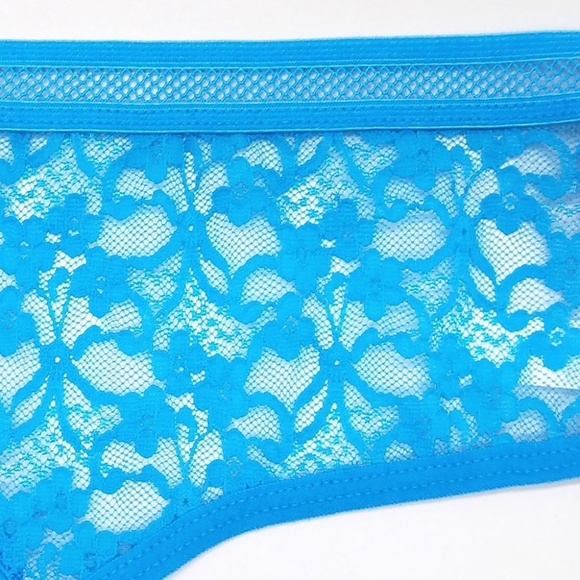 BIG Grey Lace Panties. High Waist Cotton Panties. **** 28" to 40" Waist **** - Picture 4 of 4